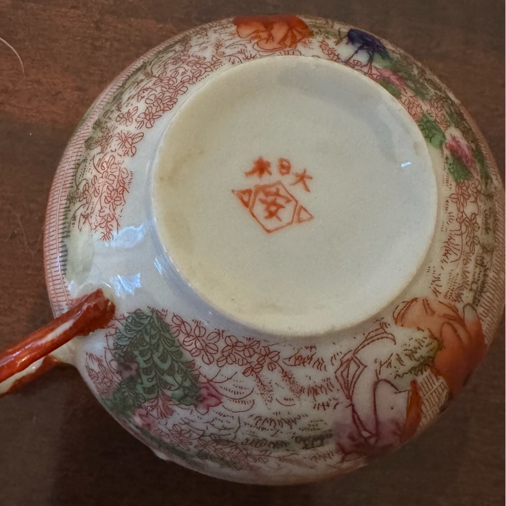 Vintage Japanese Porcelain Tea Set – Hand-Painted Geisha - Picture 3 of 13